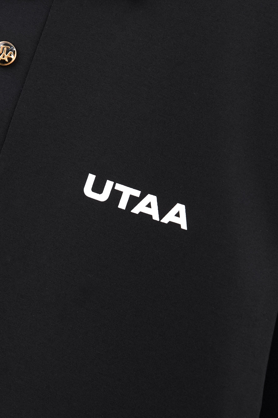 UTAA ギルトシーリングスモールロゴPKスリーブ ブラック : Men's