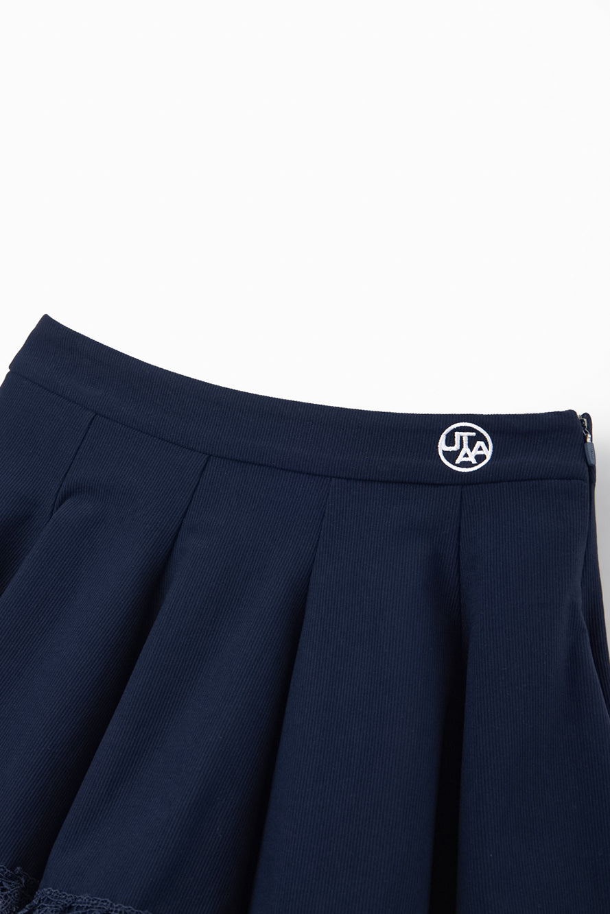 UTAA ノートルフローラルレースフレアスカート ネイビー : Women's