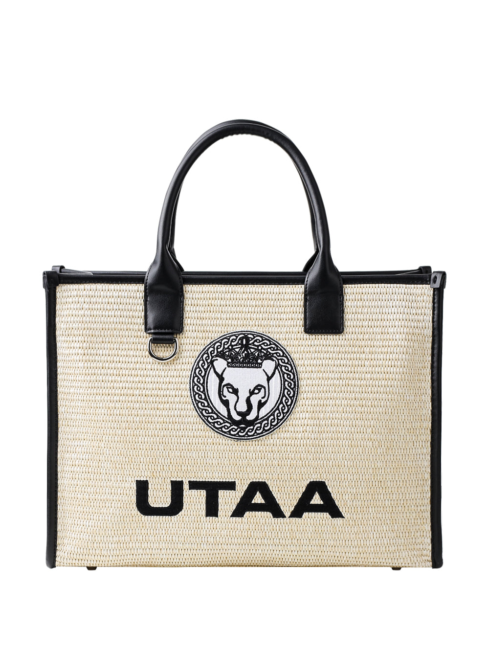 UTAA トゥルヌソルラフィアトートバッグ ベージュ