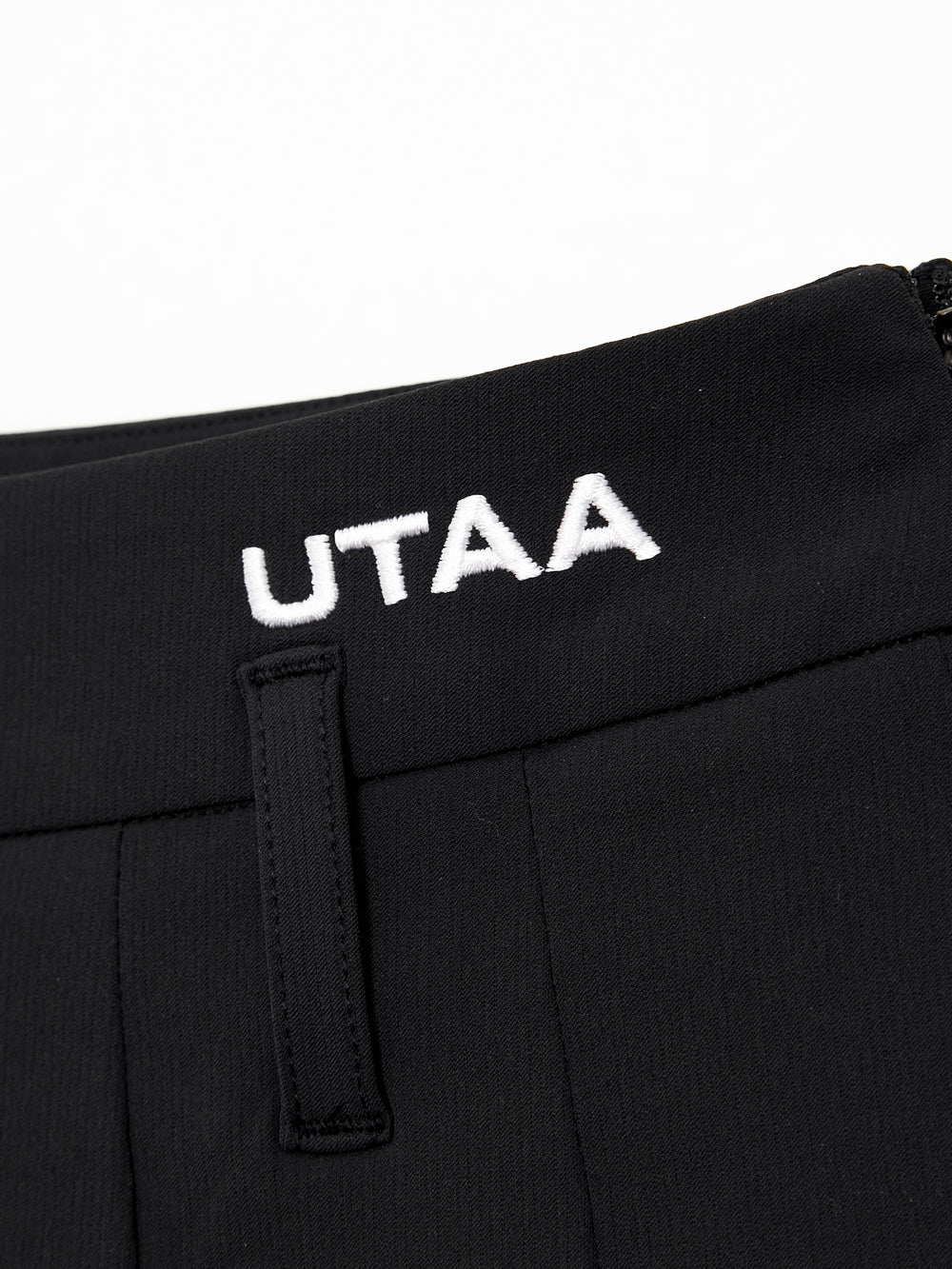 UTAA チャプレットグラフィックプリーツスカート ブラック