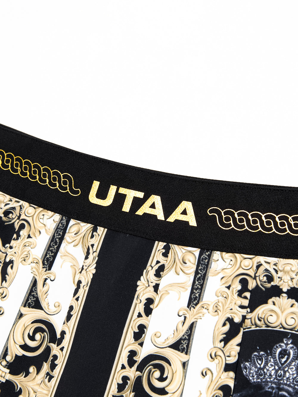 UTAA ゴールデンバロックショートプリーツスカート ブラック