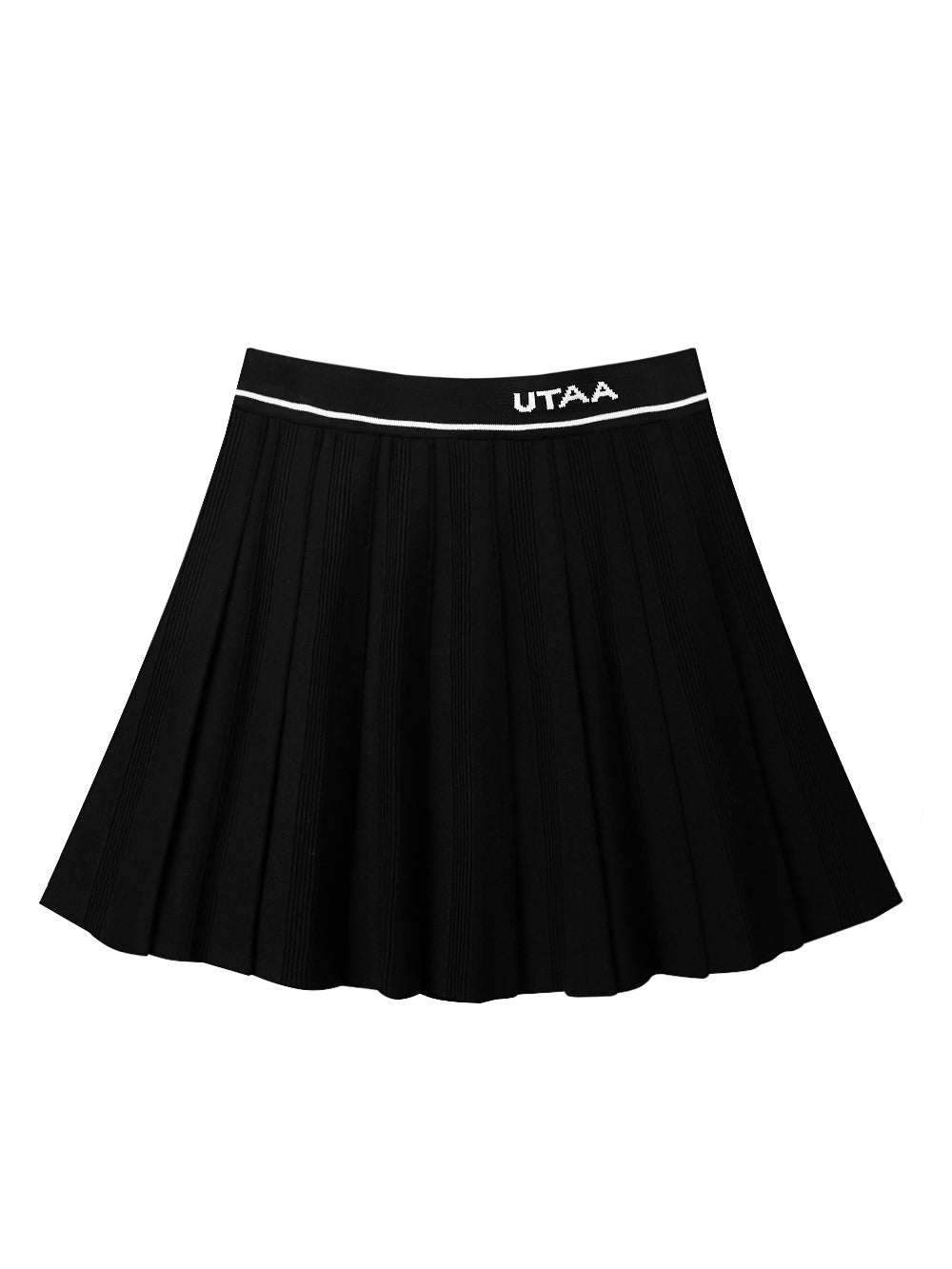 UTAA ダイムクラシックニットフレアスカート ブラック