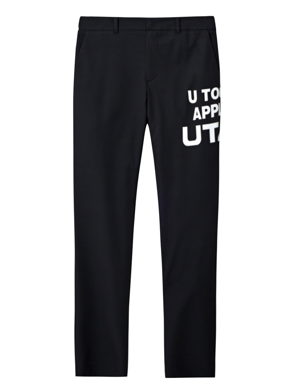 UTAA スタンダードフィットボールドタイポパンツ ブラック:メンズ