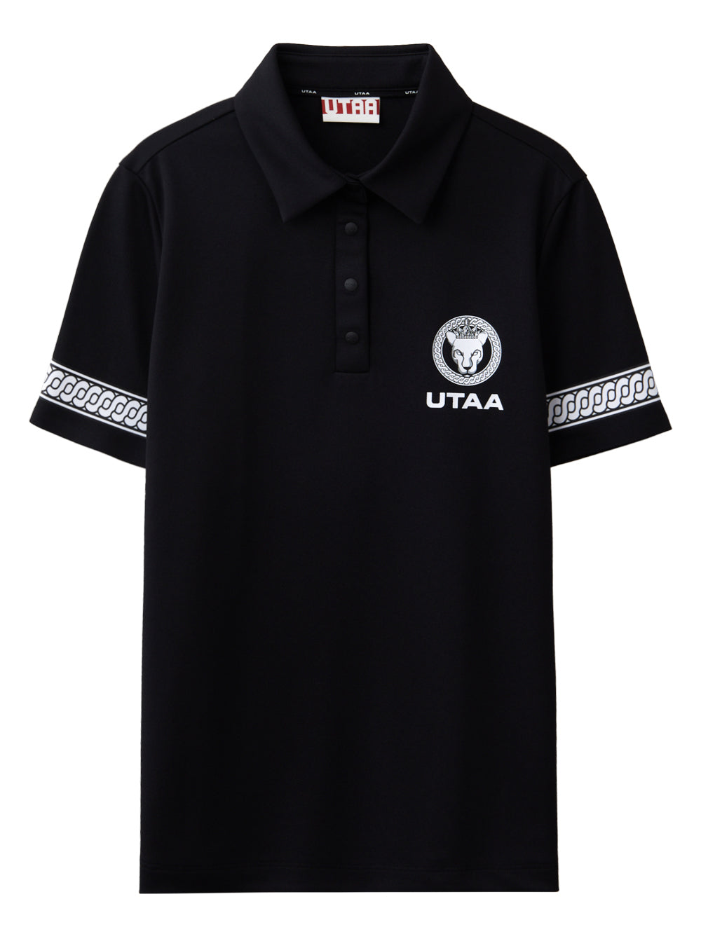 UTAA リングパンサーPK Tシャツ ブラック:メンズ