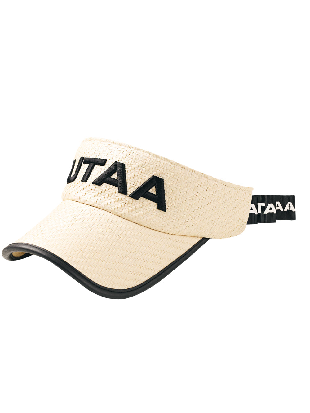 UTAA サミットラフィアサンバイザー アイボリー