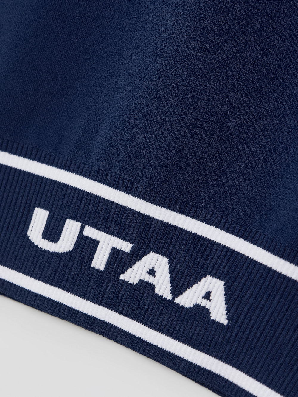 UTAA フォルテカラーレイヤードニットプルオーバー ネイビー:レディース
