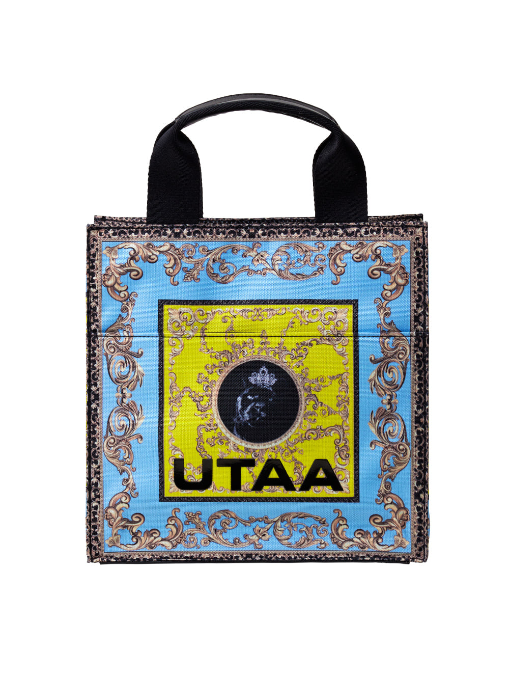 UTAA ネオンバロックトートバッグ スカイブルー