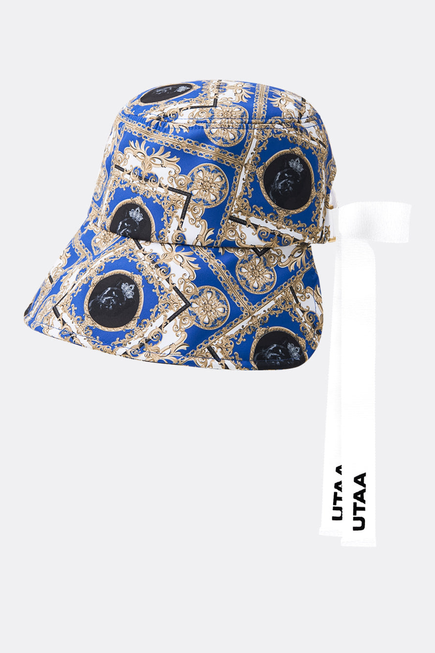 UTAA カラーシーズンバロックバックオープンバケットハット ブルー : Women's