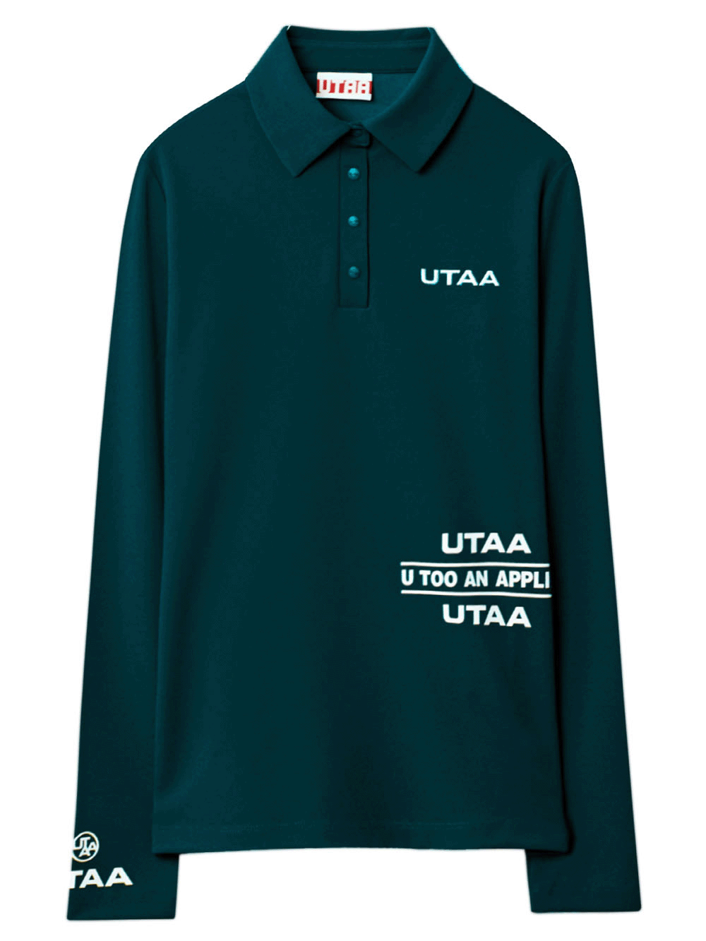 UTAA タグラインクラウンパンサーPKスリーブ グリーン:レディース