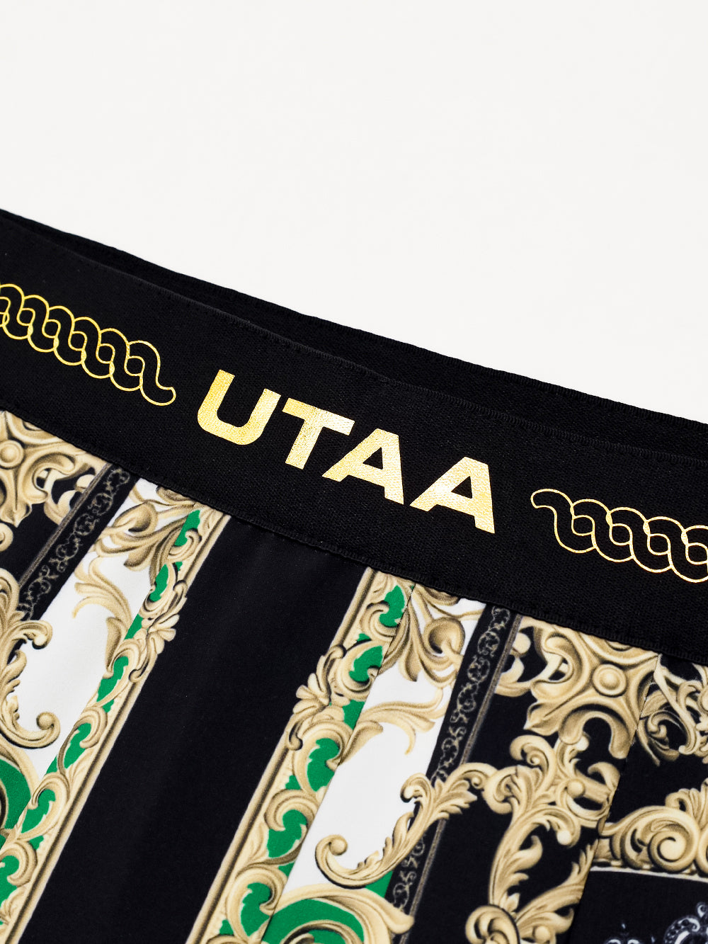 UTAA ゴールデンバロックショートプリーツスカート グリーン