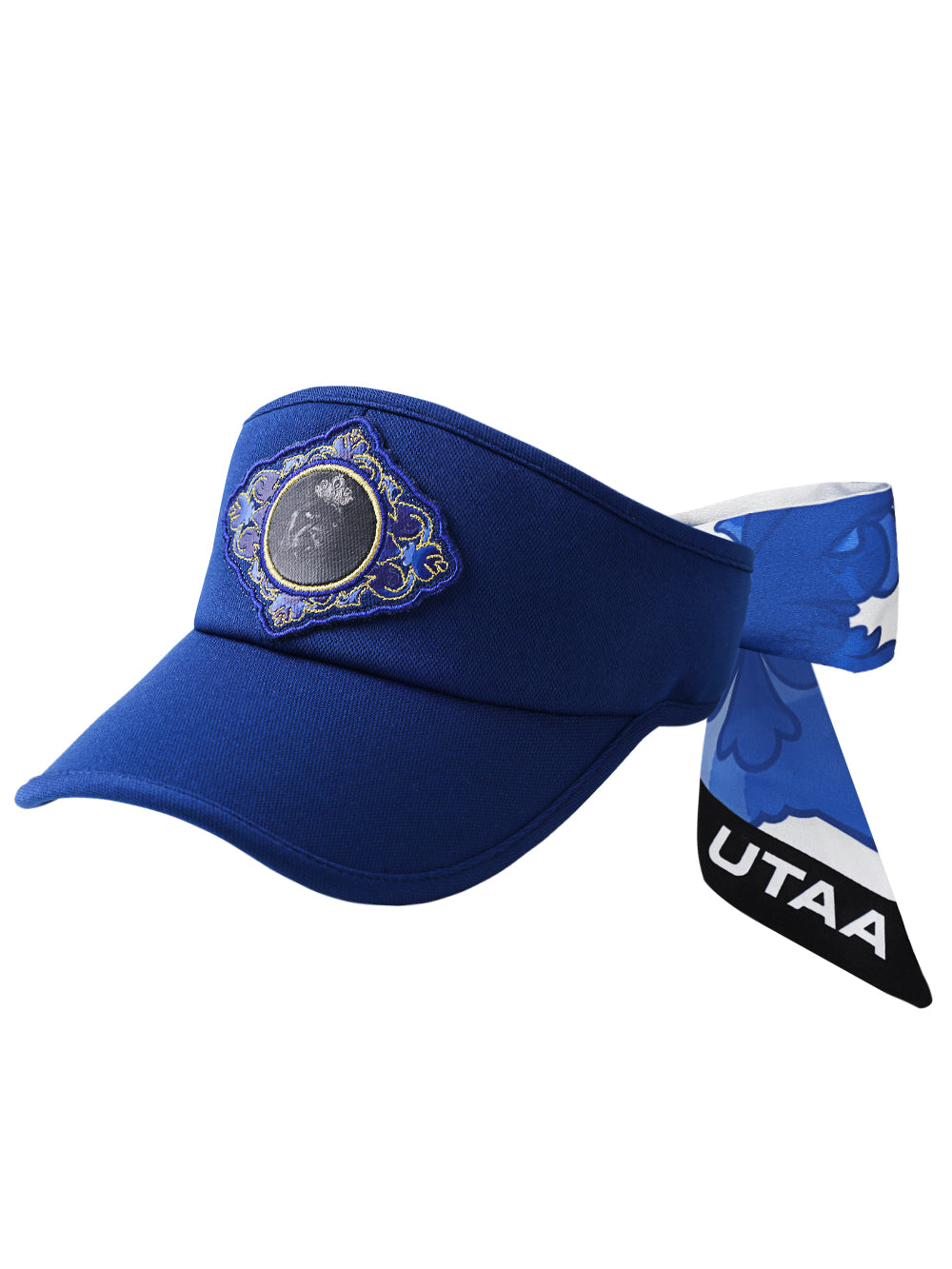 UTAA シークエンスバロックグラフィックエンパイアリボンサンバイザー ブルー:レディース