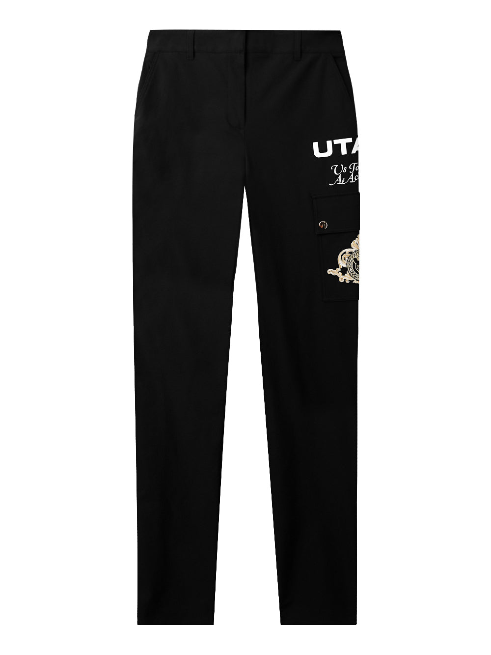 UTAA ゴールデンクラウンリングパンサーステートポケットパンツ ブラック:レディース