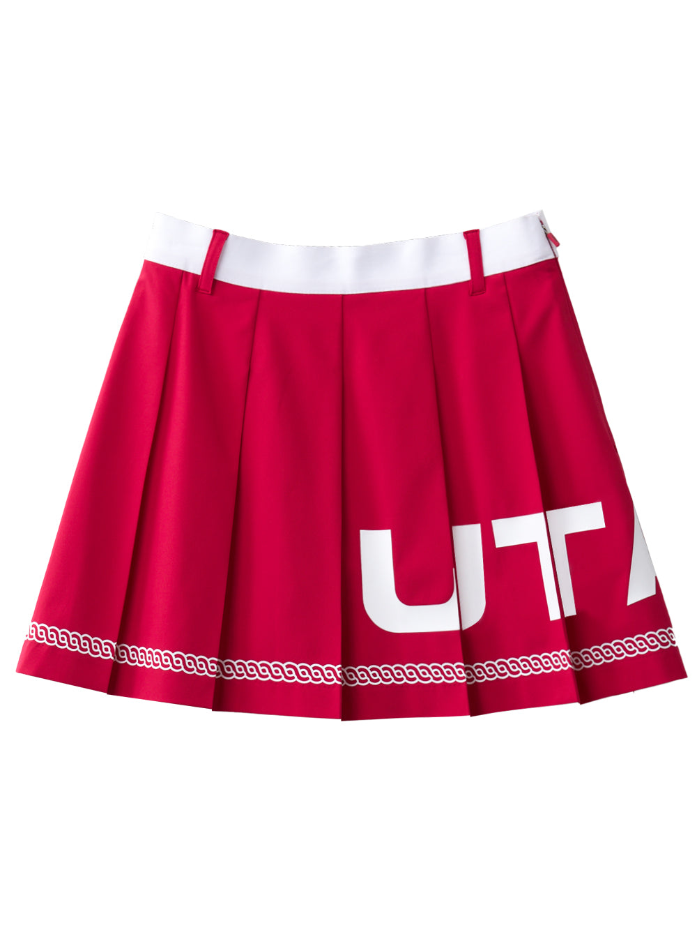 UTAA ロゴスクードパターンショートスカート ピンク:レディース