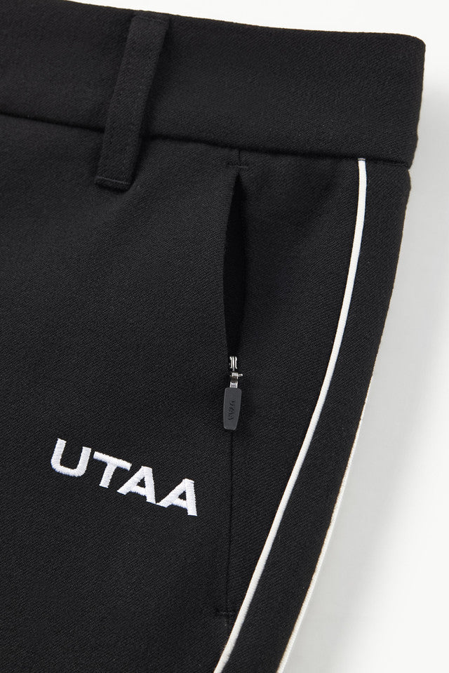 UTAA エッセンシャルコンツアーラインブーツカットパンツ ブラック:レディース