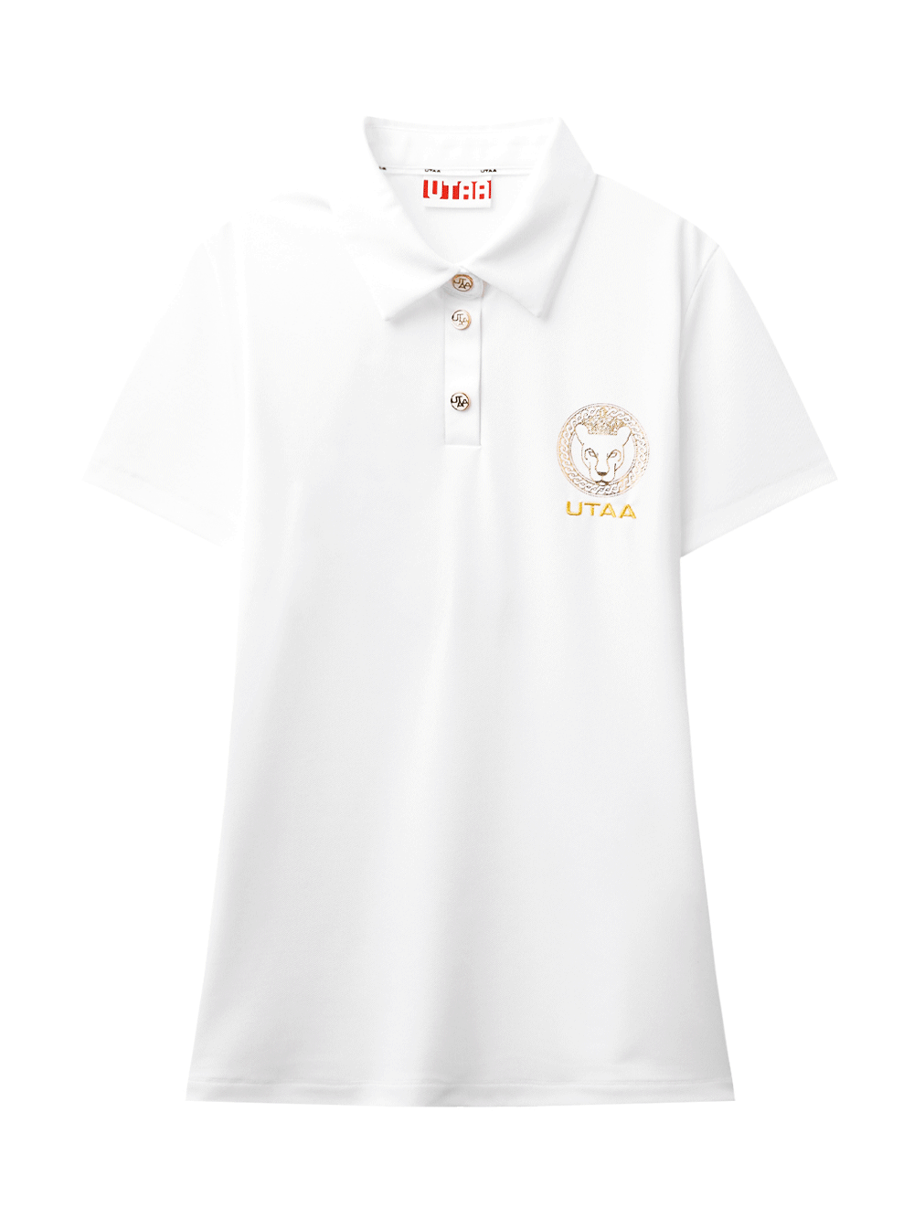 UTAA マーベルクラウンリングパンサーPK Tシャツ ホワイト:レディース