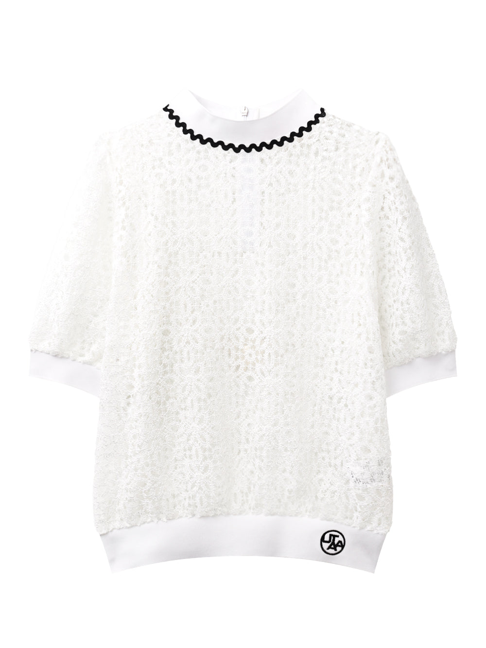 UTAA チルドウェーブレーススカシTシャツ ホワイト:レディース