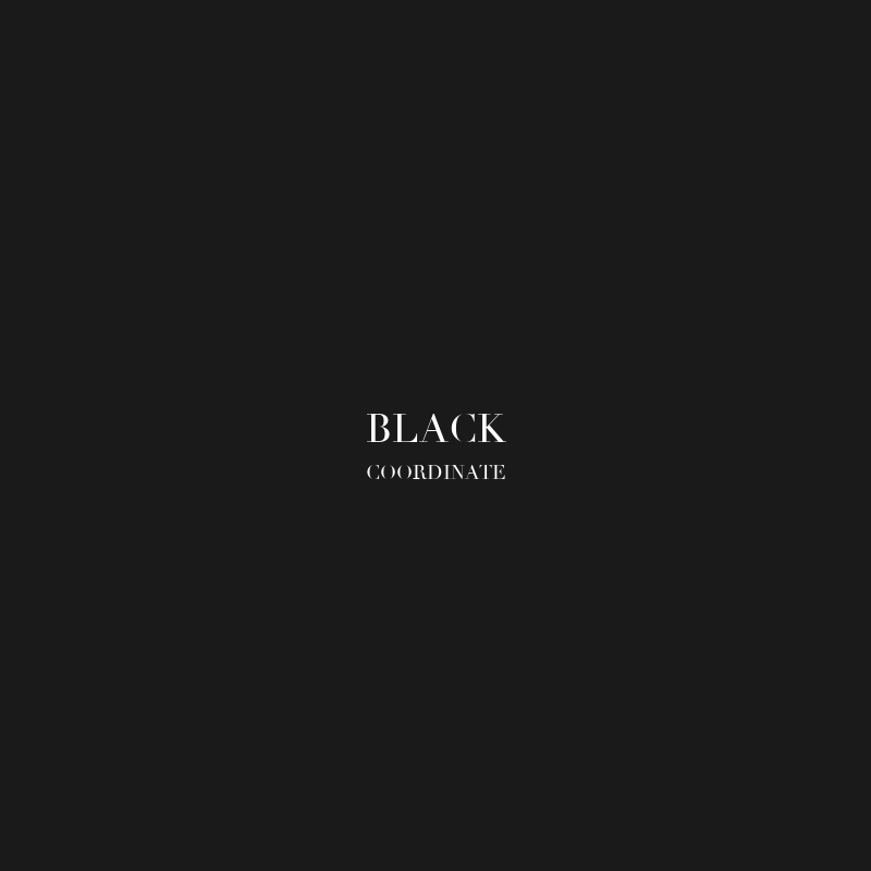 Coordinate - Black