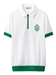 UTAA イージスエンブレムハーフジップアップTシャツ ホワイト