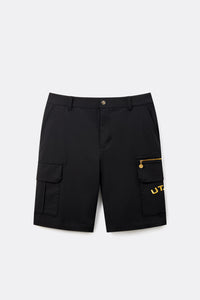 UTAA プリズムゴールデンパンサーアウトポケットショートパンツ ブラック：メンズ