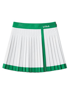 UTAA ラインベーシックプリーツスカート ホワイト