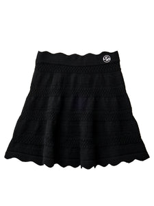 UTAA ツインラッフルフレアスカート ブラック