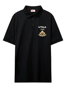 UTAA ゴールデンクラウンリングパンサーコンパクトPK Tシャツ ブラック：メンズ