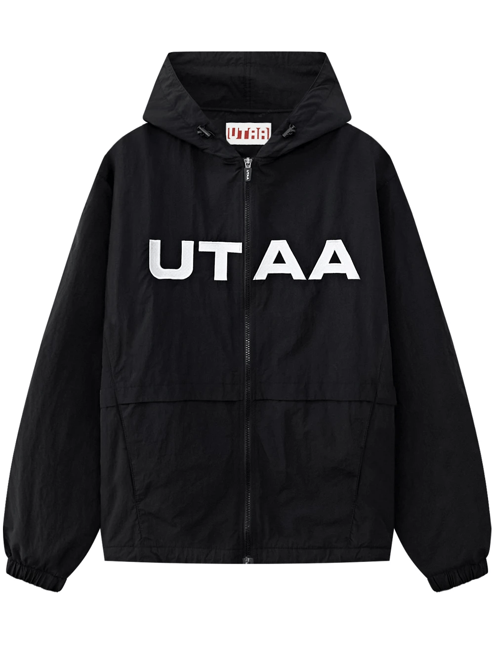 UTAA リングパンサーパディングウインドブレーカージャンパー ブラック：メンズ