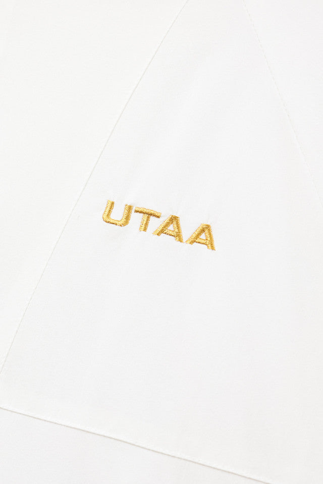 UTAA ゴールデンニットベストレイヤードウインドブレーカージャンパー ホワイト：レディース