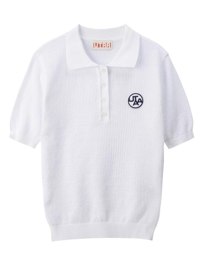 UTAA メッシュニットTシャツ ホワイト：レディース