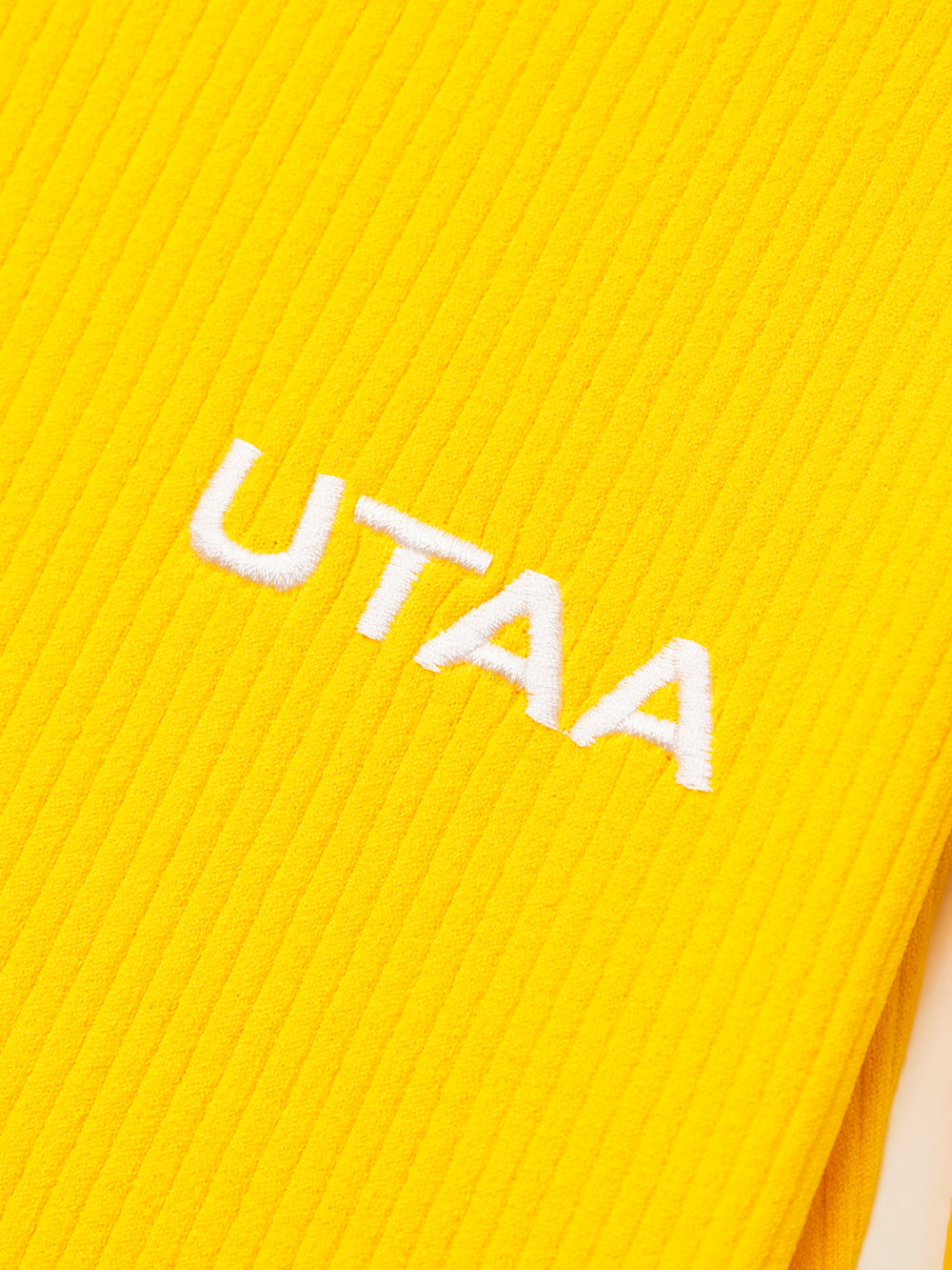 UTAA ネオンロゴリブドラインPKスリーブ イエロー : Women's
