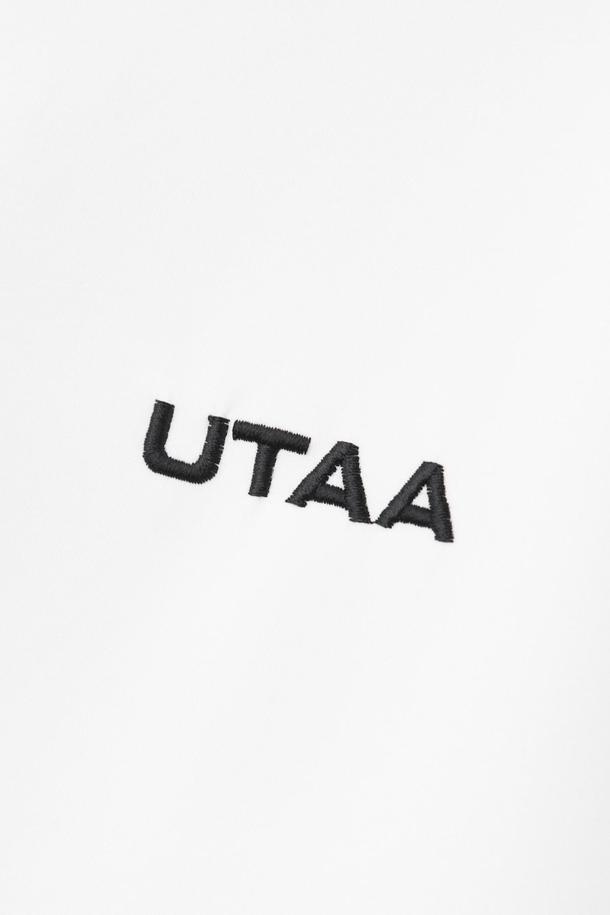 UTAA グレイッシュデュアルラインPK Tシャツ ホワイト：レディース