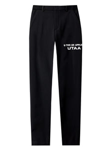 UTAA スリムフィットベーシックパンツ ブラック：レディース