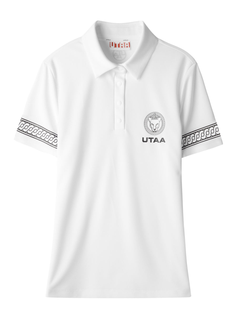 UTAA スクードリングパンサーベーシックPK Tシャツ ホワイト：レディース