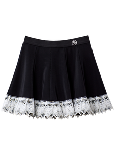 UTAA ノートルダムリボンレースフレアスカート ブラック