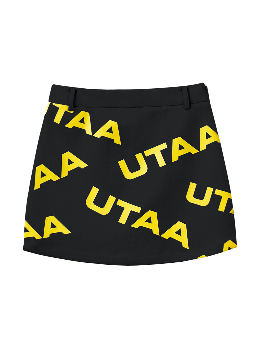 UTAA ロゴウェーブHショートスカート ブラック