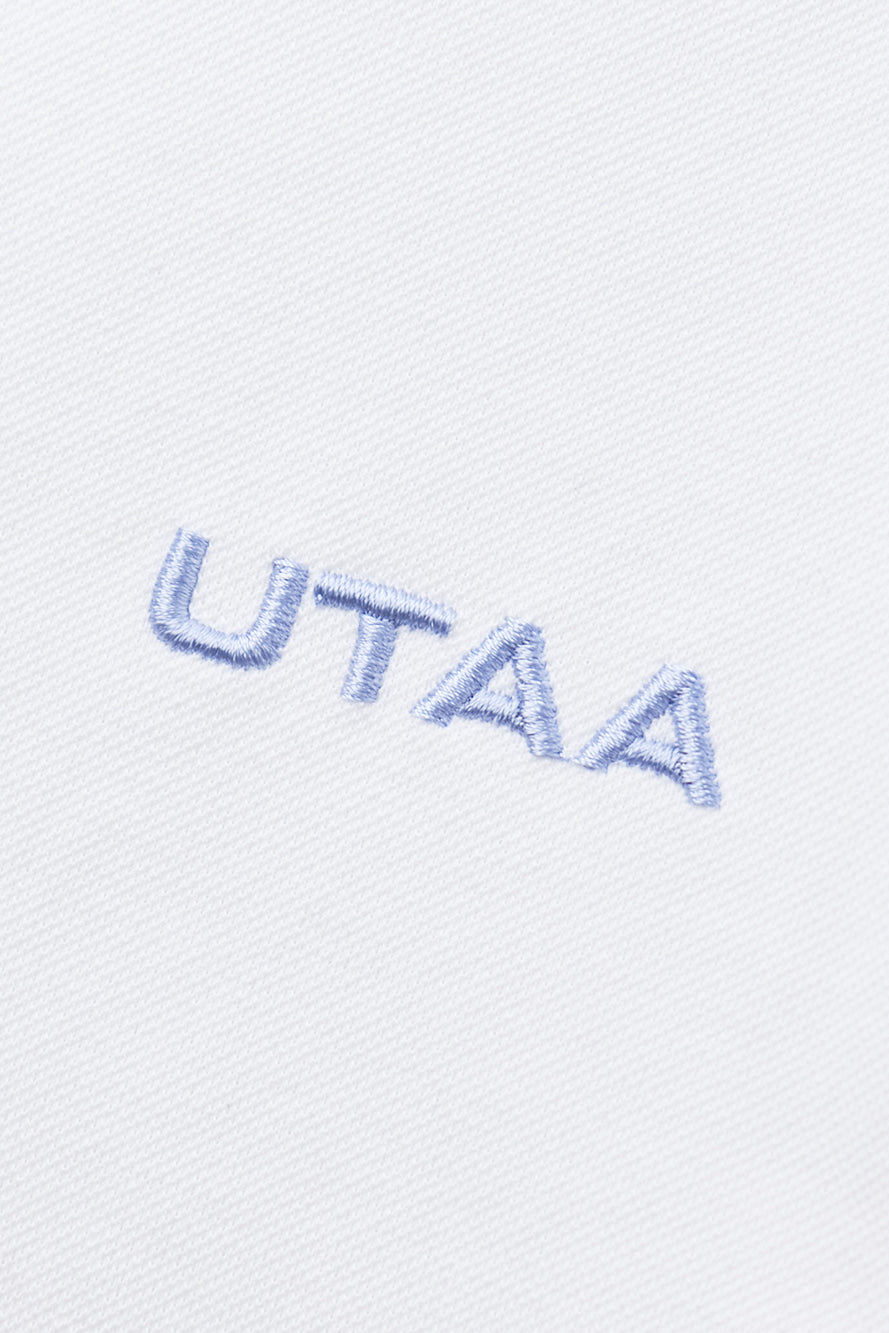 UTAA クラウディカラーロゴPKスリーブ ホワイト：レディース
