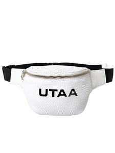 UTAA ロゴメッシュベルトバッグ ホワイト