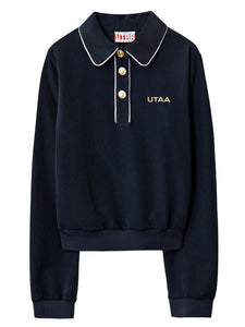 UTAA デュカットアングルラインプルオーバー ネイビー