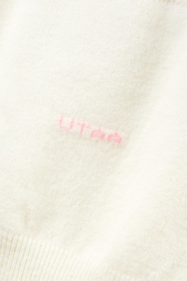 UTAA ロージーカラーフェアアイルウールブレンデッドニットプルオーバー アイボリー：レディース