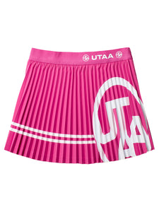 UTAA クリンクルラインシンボルスカート ピンク