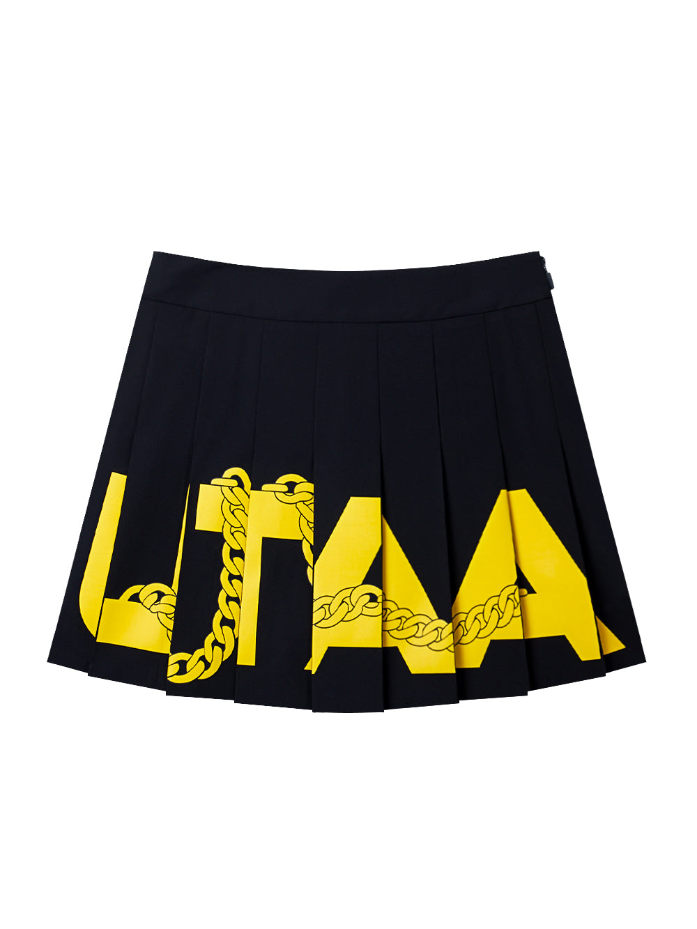 UTAA ヘリックスストリングプリーツスカート ブラック