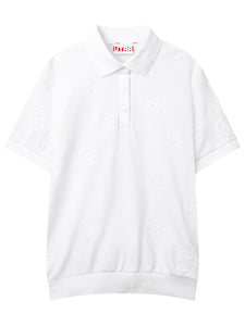 UTAA ロゴバブルPK Tシャツ ホワイト：メンズ