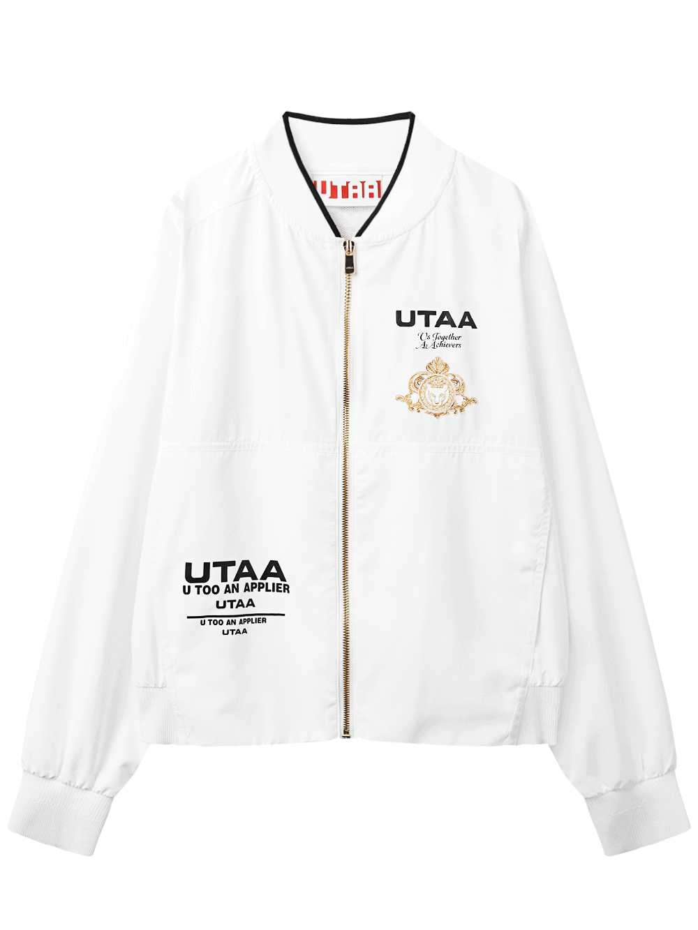 UTAA ゴールデンクラウンリングパンサーウィンドブレーカー ホワイト：レディース
