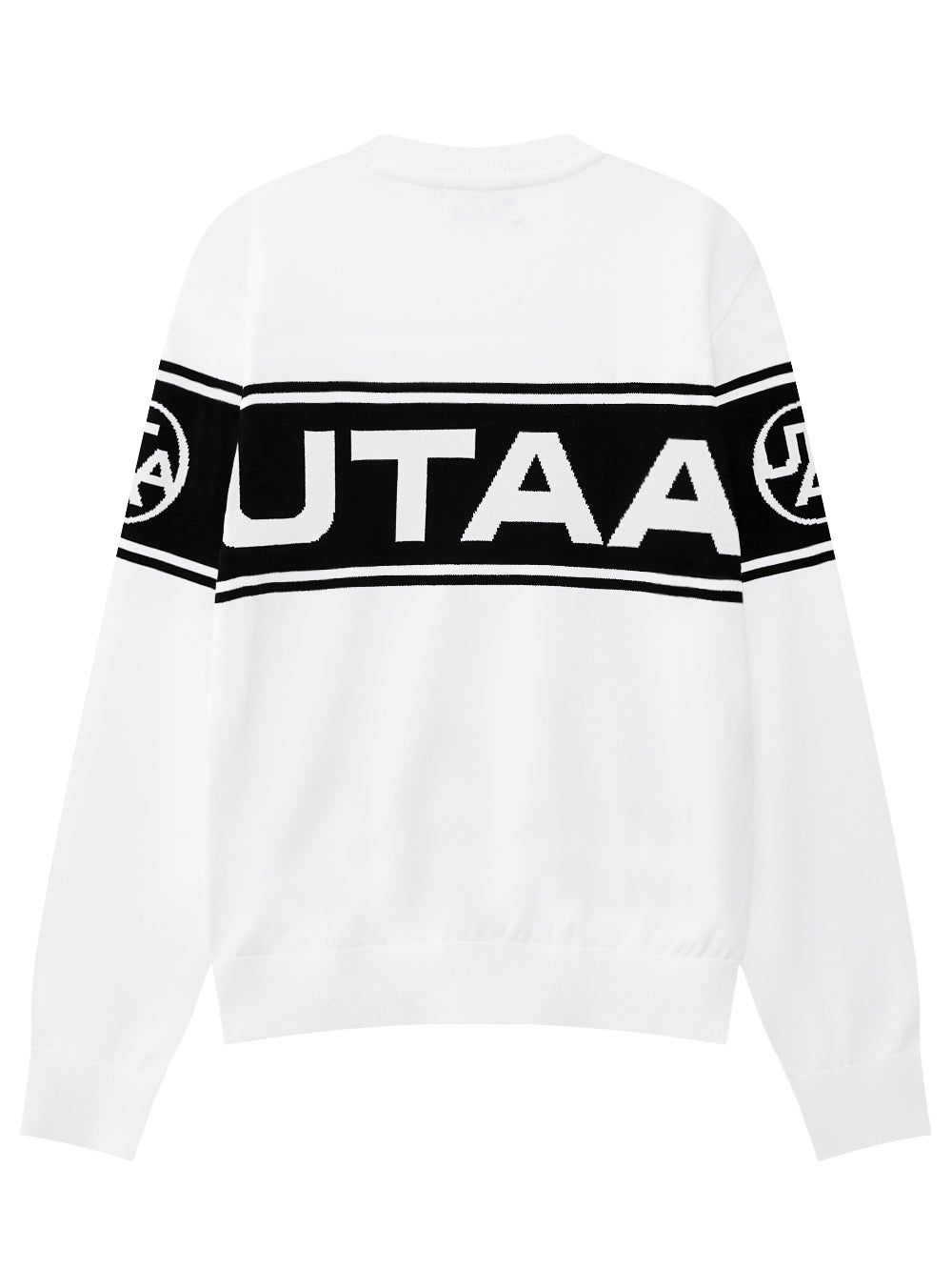 UTAA モノローグロゴニットプルオーバー ホワイト : Men's