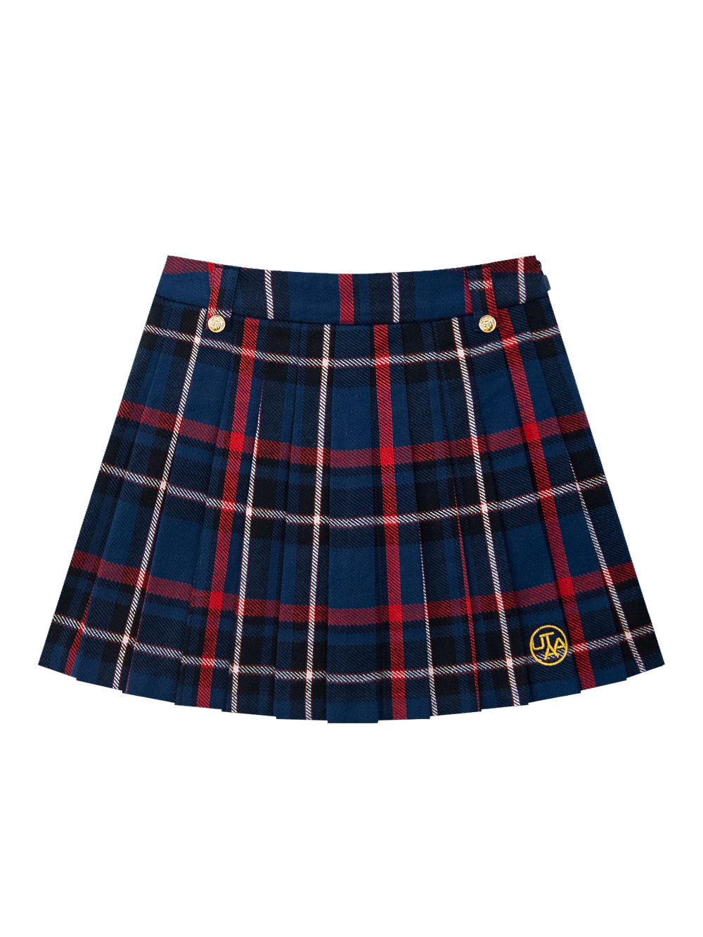 UTAA メロウタータンチェックプリーツスカート ネイビー