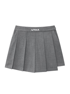 UTAA モノロゴ クラシックラップスカートパンツ メランジグレー