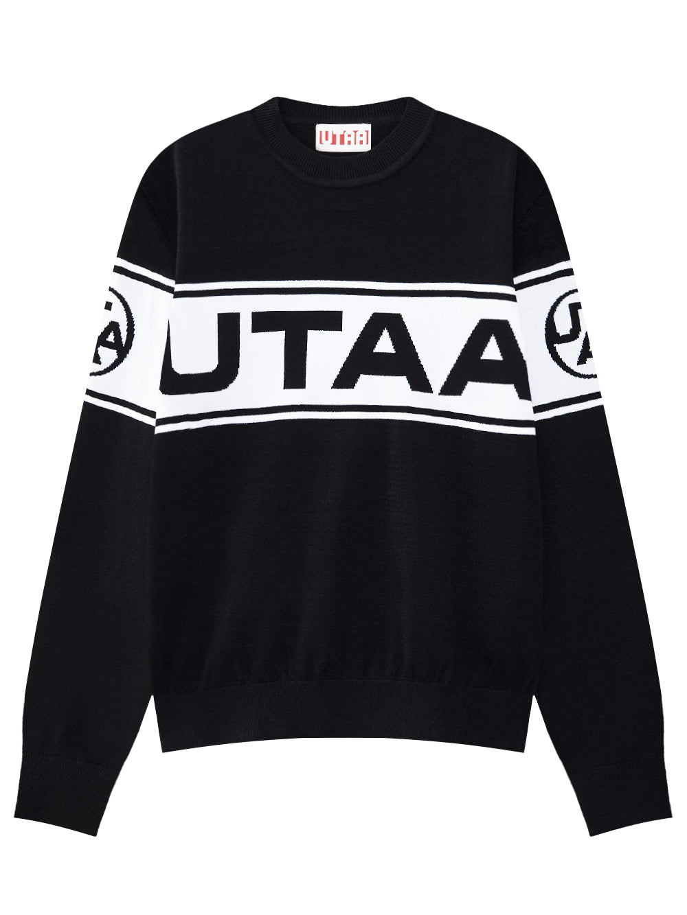 UTAA モノローグロゴニットプルオーバー ブラック : Men's