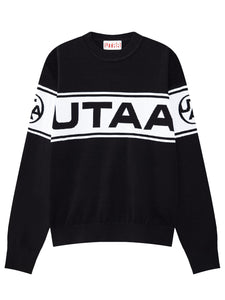 UTAA モノローグロゴニットプルオーバー ブラック : Men's