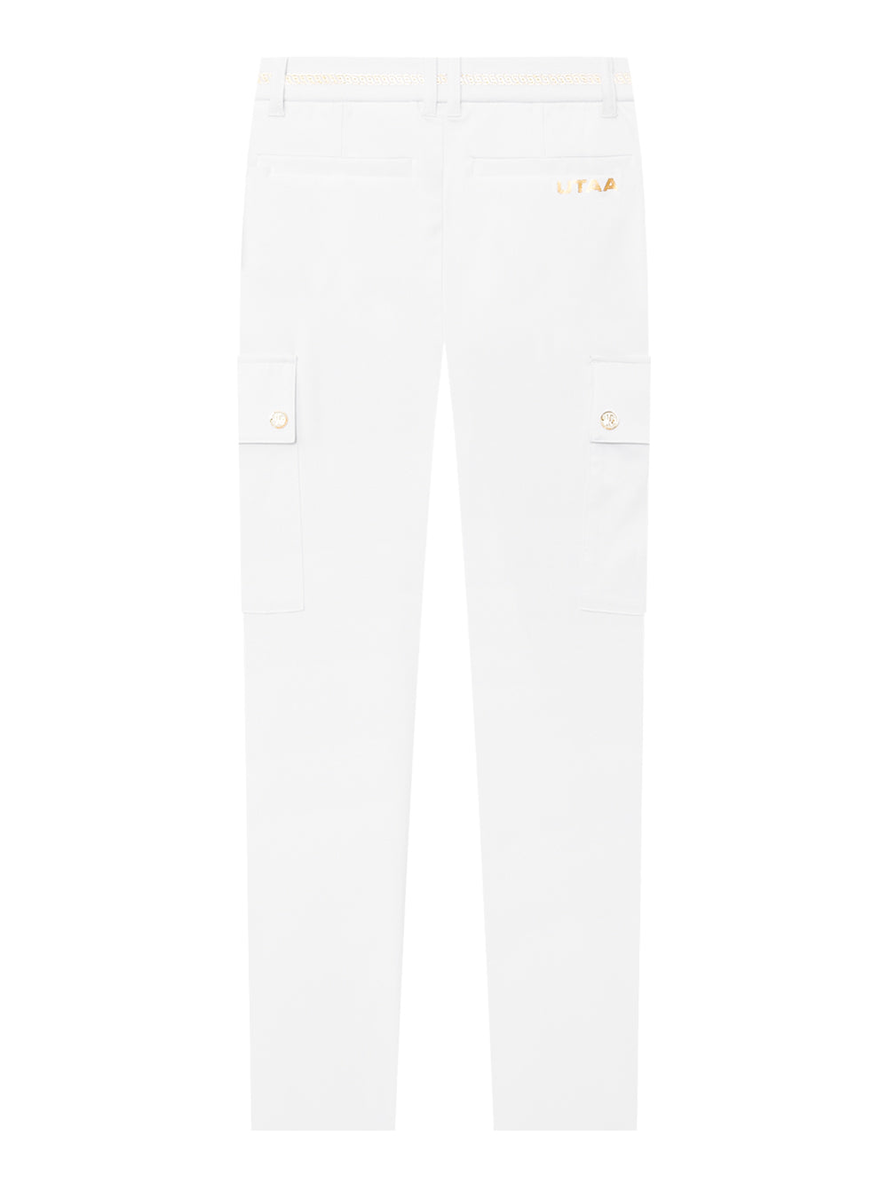 UTAA ギルトリングパンサーワッペンポケットパンツ ホワイト : Men's