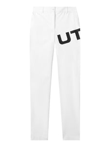 UTAA モンバルクロゴスタンダードパンツ ホワイト：レディース